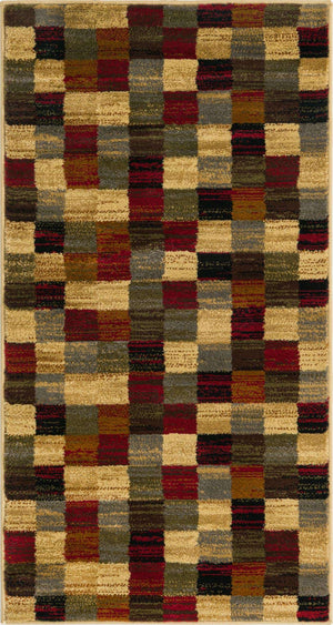 Multicolor 2' x 4' 1 Barista Runner Area Rug 100% Polypropylene Abstract Modern Geometric Carpet for Living Room Dining Office Dorm Room Decor for Sale at Rug Engine