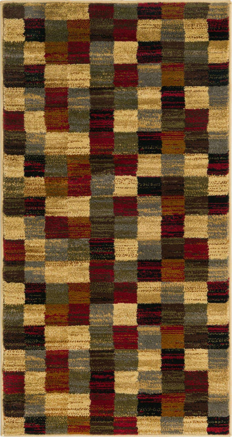 Multicolor 2' x 4' 1 Barista Runner Area Rug 100% Polypropylene Abstract Modern Geometric Carpet for Living Room Dining Office Dorm Room Decor for Sale at Rug Engine