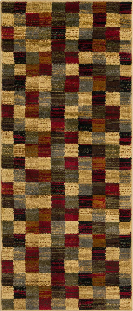 Multicolor 2' x 5' 1 Barista Runner Area Rug 100% Polypropylene Abstract Modern Geometric Carpet for Living Room Dining Office Dorm Room Decor for Sale at Rug Engine