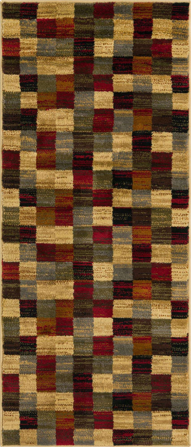 Multicolor 2' x 5' 1 Barista Runner Area Rug 100% Polypropylene Abstract Modern Geometric Carpet for Living Room Dining Office Dorm Room Decor for Sale at Rug Engine