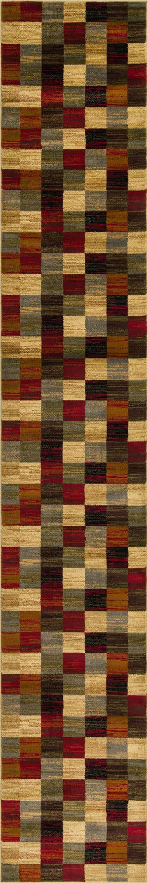 Multicolor 2' 7 x 15' 11 Barista Runner Area Rug 100% Polypropylene Abstract Modern Geometric Carpet for Living Room Dining Office Dorm Room Decor for Sale at Rug Engine