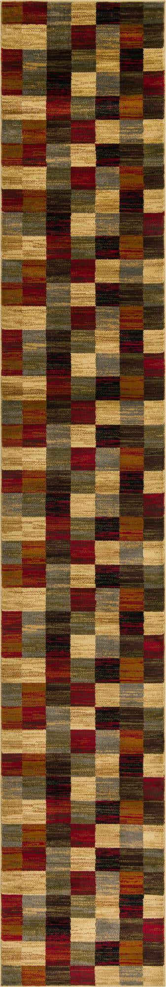 Multicolor 2' 7 x 15' 11 Barista Runner Area Rug 100% Polypropylene Abstract Modern Geometric Carpet for Living Room Dining Office Dorm Room Decor for Sale at Rug Engine