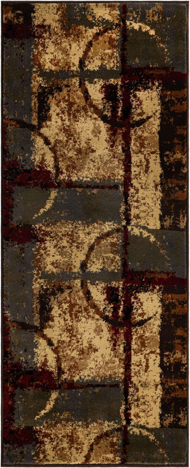Multicolor 2' x 5' 1 Barista Runner Area Rug 100% Polypropylene Abstract Modern Geometric Carpet for Living Room Dining Office Dorm Room Decor for Sale at Rug Engine