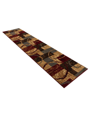 Multicolor 2' 2 x 10' Barista Runner Area Rug 100% Polypropylene Abstract Modern Geometric Carpet for Living Room Dining Office Dorm Room Decor for Sale at Rug Engine