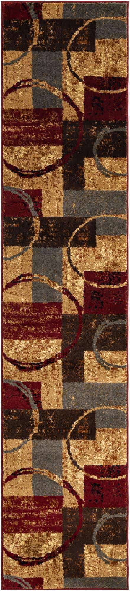 Multicolor 2' 2 x 10' Barista Runner Area Rug 100% Polypropylene Abstract Modern Geometric Carpet for Living Room Dining Office Dorm Room Decor for Sale at Rug Engine