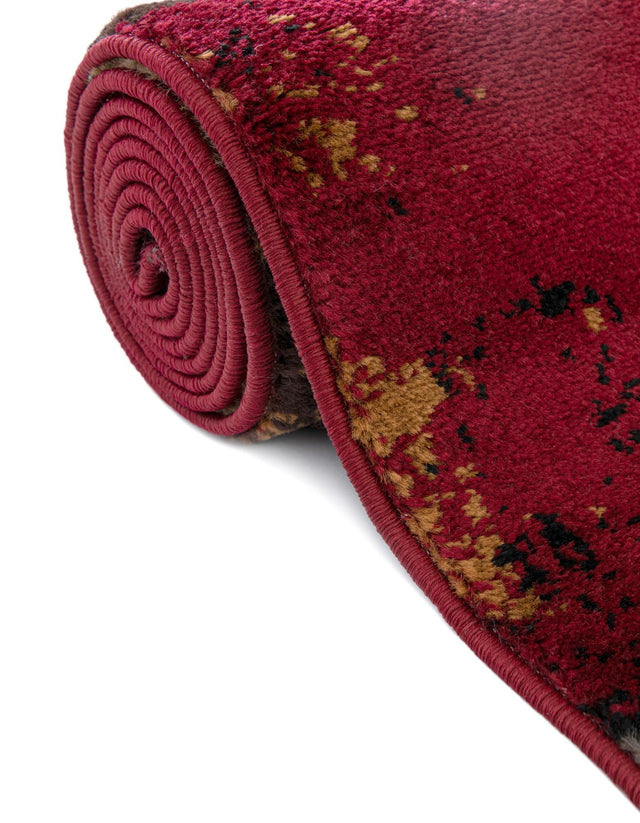 Multicolor 3' 1 x 6' 1 Barista Hearth Half-Round Semicircle Area Rug 100% Polypropylene Abstract Modern Geometric Carpet for Living Room Dining Office Dorm Room Decor for Sale at Rug Engine