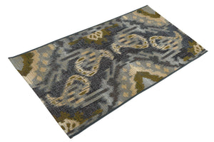 Blue 2' x 3' 11 Outdoor Modern Runner Area Rug Weather Resistant for Patio, Deck, Terrace, Balcony, Porch 100% Polypropylene Modern Outside Carpet for Sale at Rug Engine