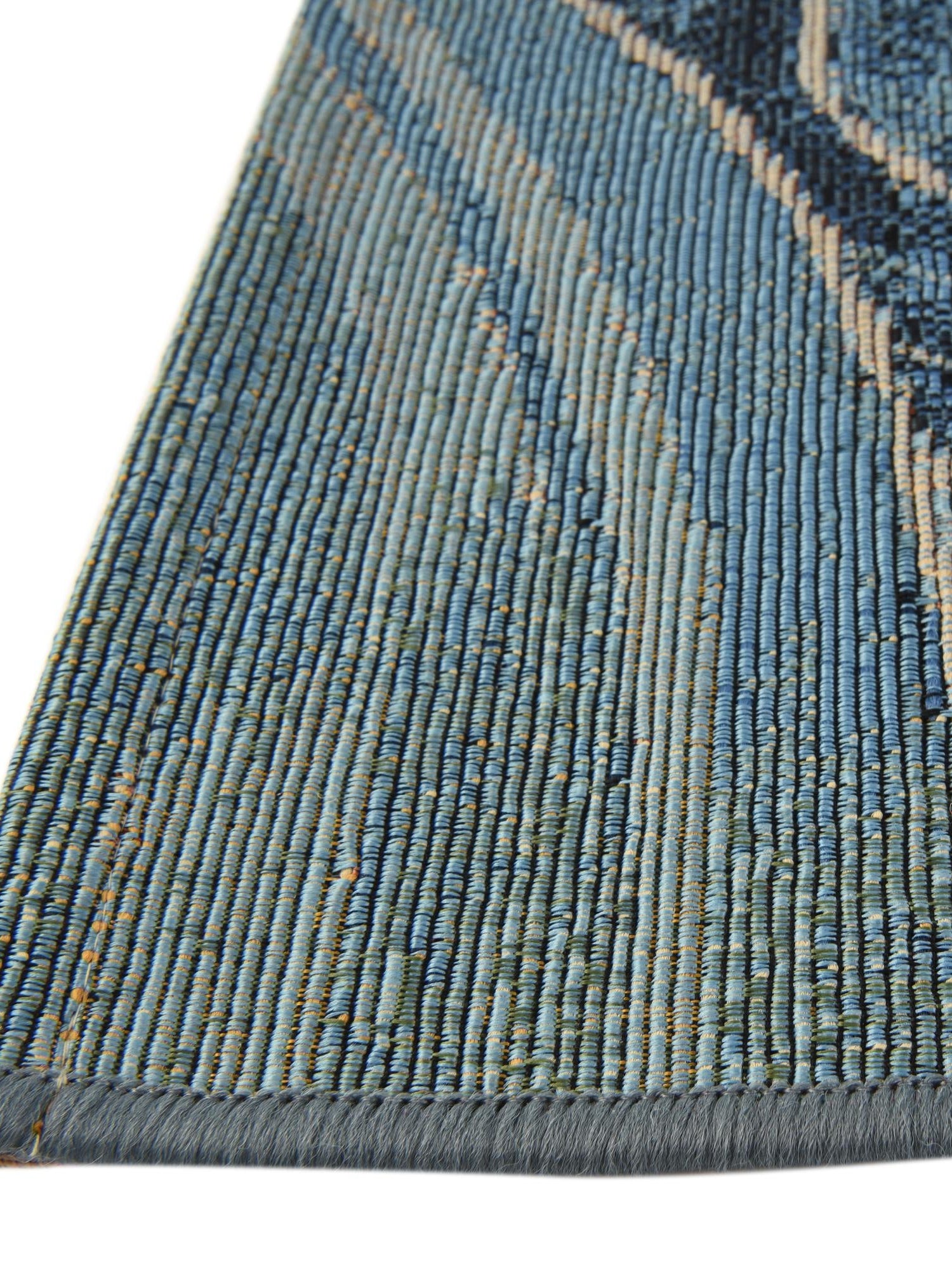 Multicolor 2' 7 x 10' Outdoor Modern Runner Area Rug Weather Resistant for Patio, Deck, Terrace, Balcony, Porch 100% Polypropylene Modern Outside Carpet for Sale at Rug Engine