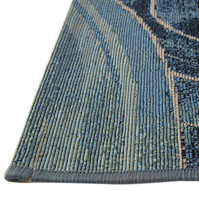 Multicolor 2' 7 x 10' Outdoor Modern Runner Area Rug Weather Resistant for Patio, Deck, Terrace, Balcony, Porch 100% Polypropylene Modern Outside Carpet for Sale at Rug Engine
