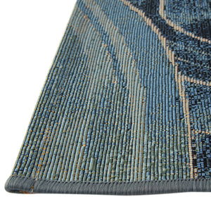 Multicolor 2' 7 x 11' Outdoor Modern Runner Area Rug Weather Resistant for Patio, Deck, Terrace, Balcony, Porch 100% Polypropylene Modern Outside Carpet for Sale at Rug Engine