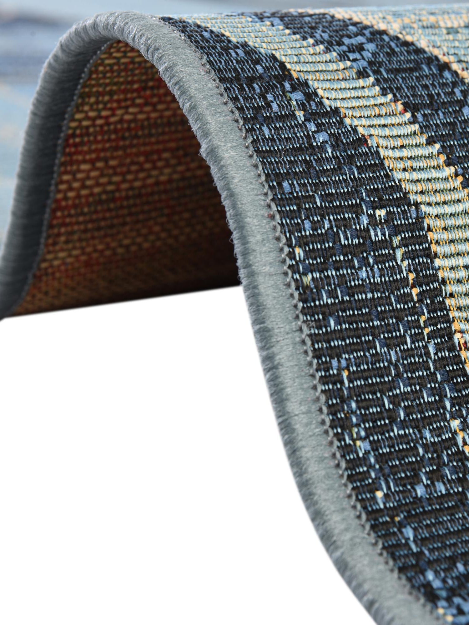 Multicolor 2' 7 x 5' 3 Outdoor Modern Runner Area Rug Weather Resistant for Patio, Deck, Terrace, Balcony, Porch 100% Polypropylene Modern Outside Carpet for Sale at Rug Engine