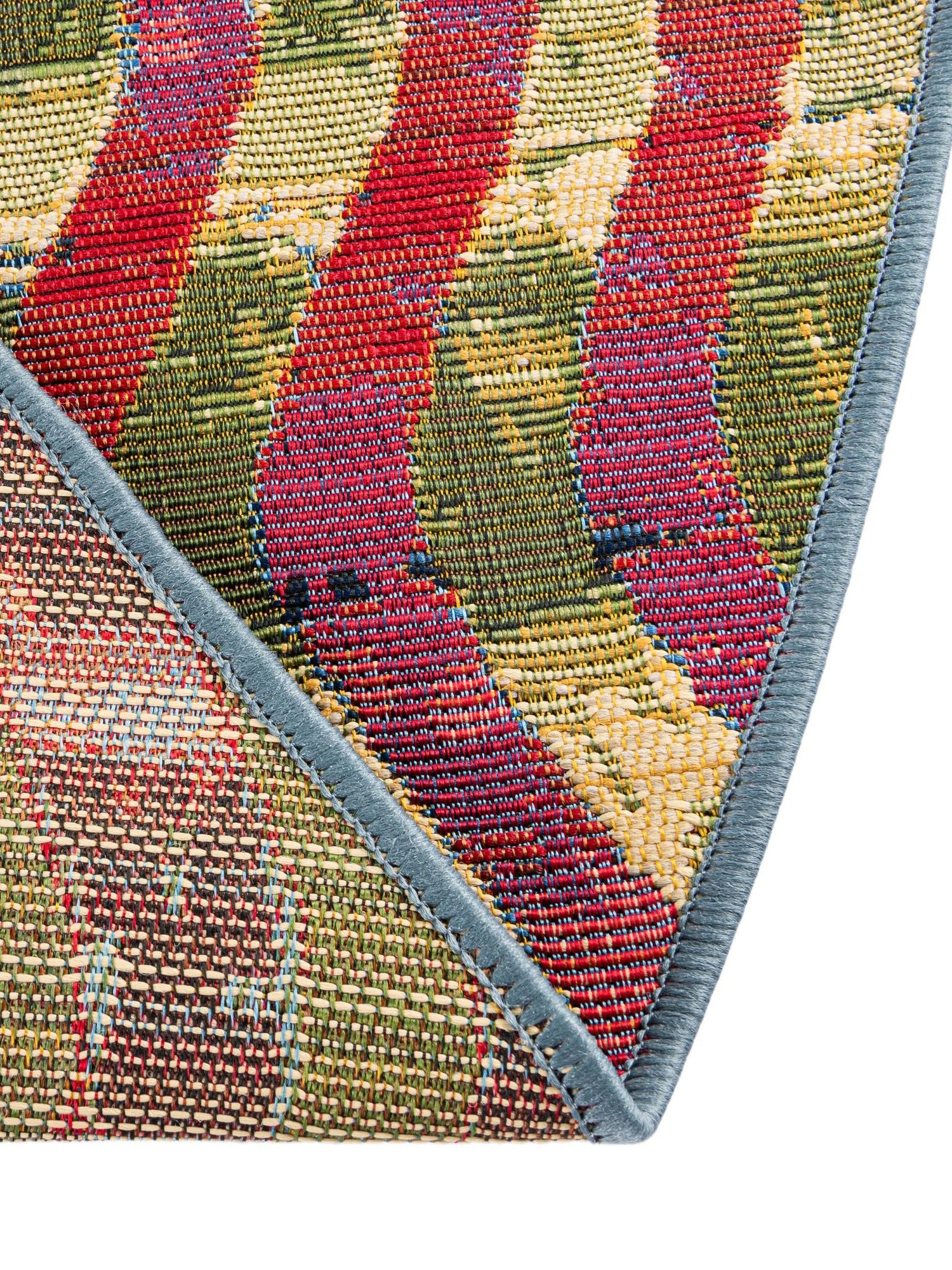 Multicolor 2' 7 x 2' 7 Outdoor Modern Round Area Rug Weather Resistant for Patio, Deck, Terrace, Balcony, Porch 100% Polypropylene Modern Outside Carpet for Sale at Rug Engine