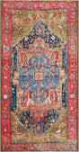 Multicolor 2' 7 x 5' 3 Outdoor Traditional Runner Area Rug Weather Resistant for Patio, Deck, Terrace, Balcony, Porch Classical Design Outside Carpet for Sale at Rug Engine