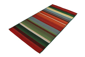 Multicolor 2' 7 x 5' 3 Outdoor Modern Runner Area Rug Weather Resistant for Patio, Deck, Terrace, Balcony, Porch 100% Polypropylene Modern Outside Carpet for Sale at Rug Engine