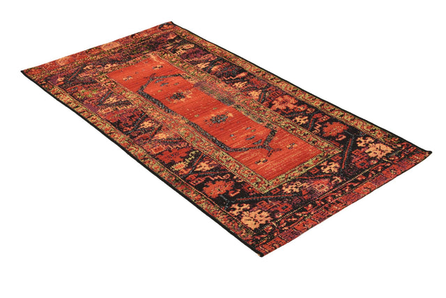 Multicolor 2' 7 x 5' 3 Outdoor Tribal Runner Area Rug Weather Resistant for Patio, Deck, Terrace, Balcony, Porch Traditional Design Water Safe Outside Carpet for Sale at Rug Engine