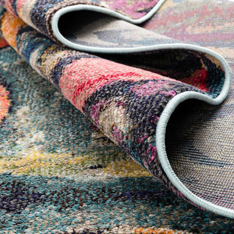 Multicolor 5' 3 x 8' Haerfest Rectangle Area Rug Abstract Super Colorful Modern Vivid Carpet for Unique Interior Design Room Decorating for Sale at Rug Engine