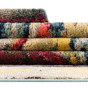 Multicolor 5' 3 x 8' Haerfest Rectangle Area Rug Abstract Super Colorful Modern Vivid Carpet for Unique Interior Design Room Decorating for Sale at Rug Engine