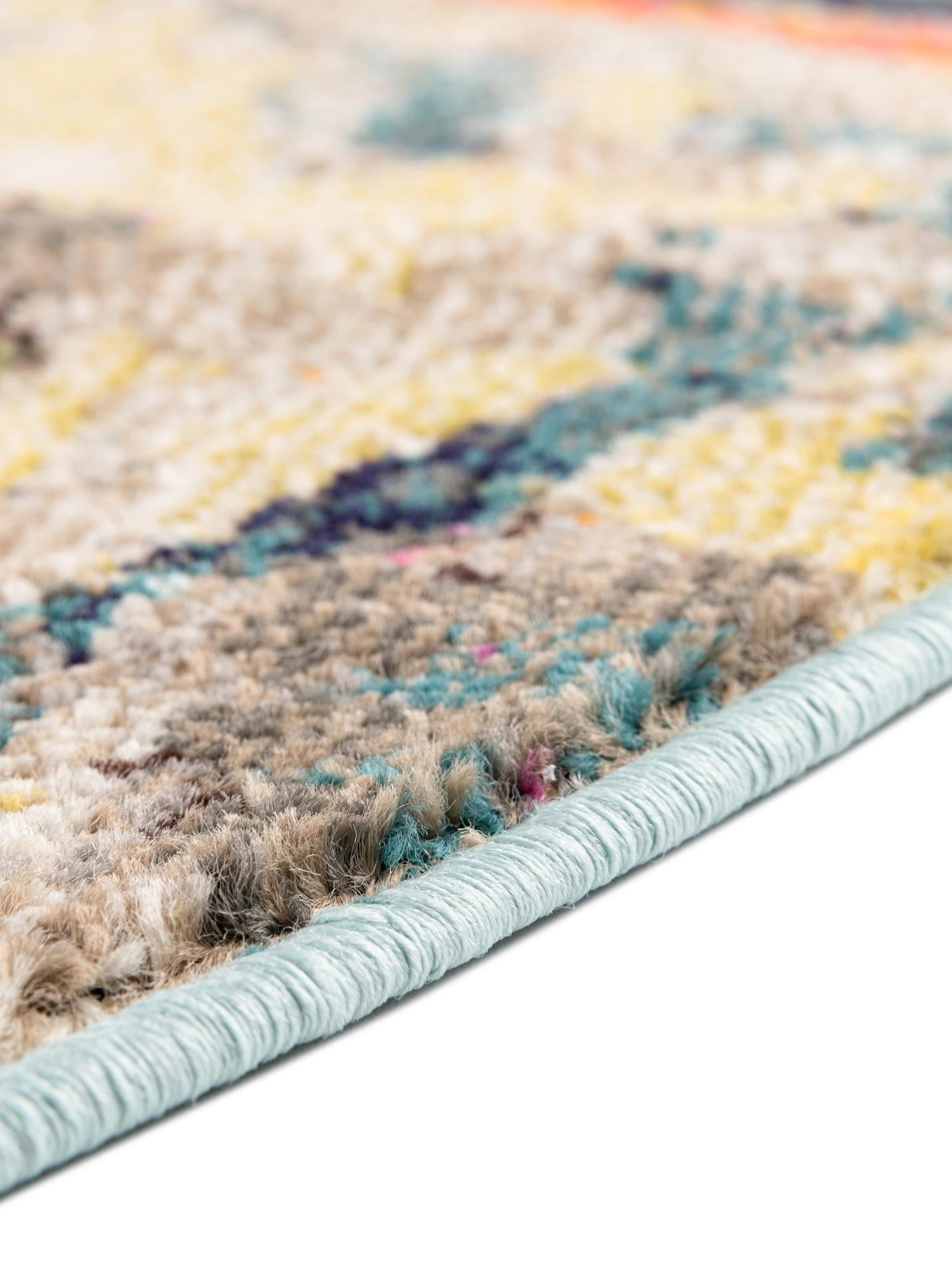 Multicolor 7' 10 x 7' 10 Haerfest Round Area Rug Abstract Super Colorful Modern Vivid Carpet for Unique Interior Design Room Decorating for Sale at Rug Engine