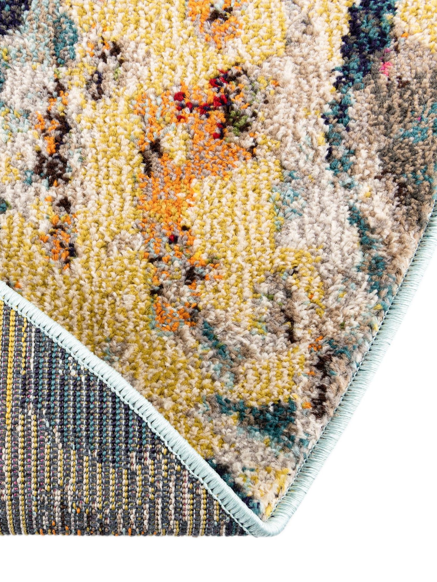 Multicolor 5' 3 x 5' 3 Haerfest Round Area Rug Abstract Super Colorful Modern Vivid Carpet for Unique Interior Design Room Decorating for Sale at Rug Engine