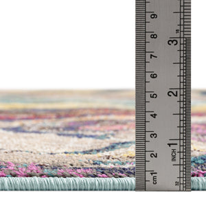 Multicolor 2' x 6' Haerfest Runner Area Rug Abstract Super Colorful Modern Vivid Carpet for Unique Interior Design Room Decorating for Sale at Rug Engine