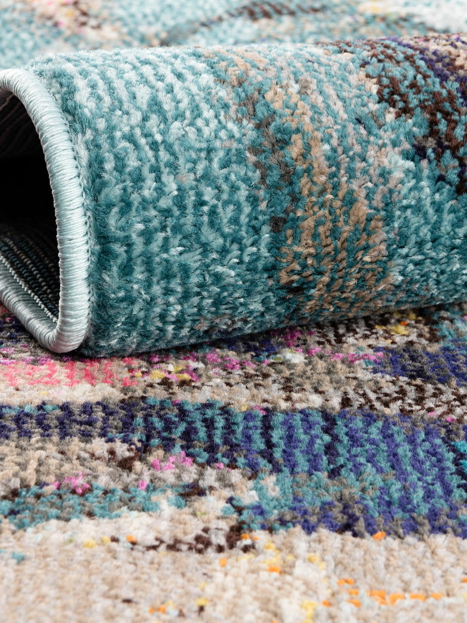 Multicolor 2' x 4' Haerfest Runner Area Rug Abstract Super Colorful Modern Vivid Carpet for Unique Interior Design Room Decorating for Sale at Rug Engine