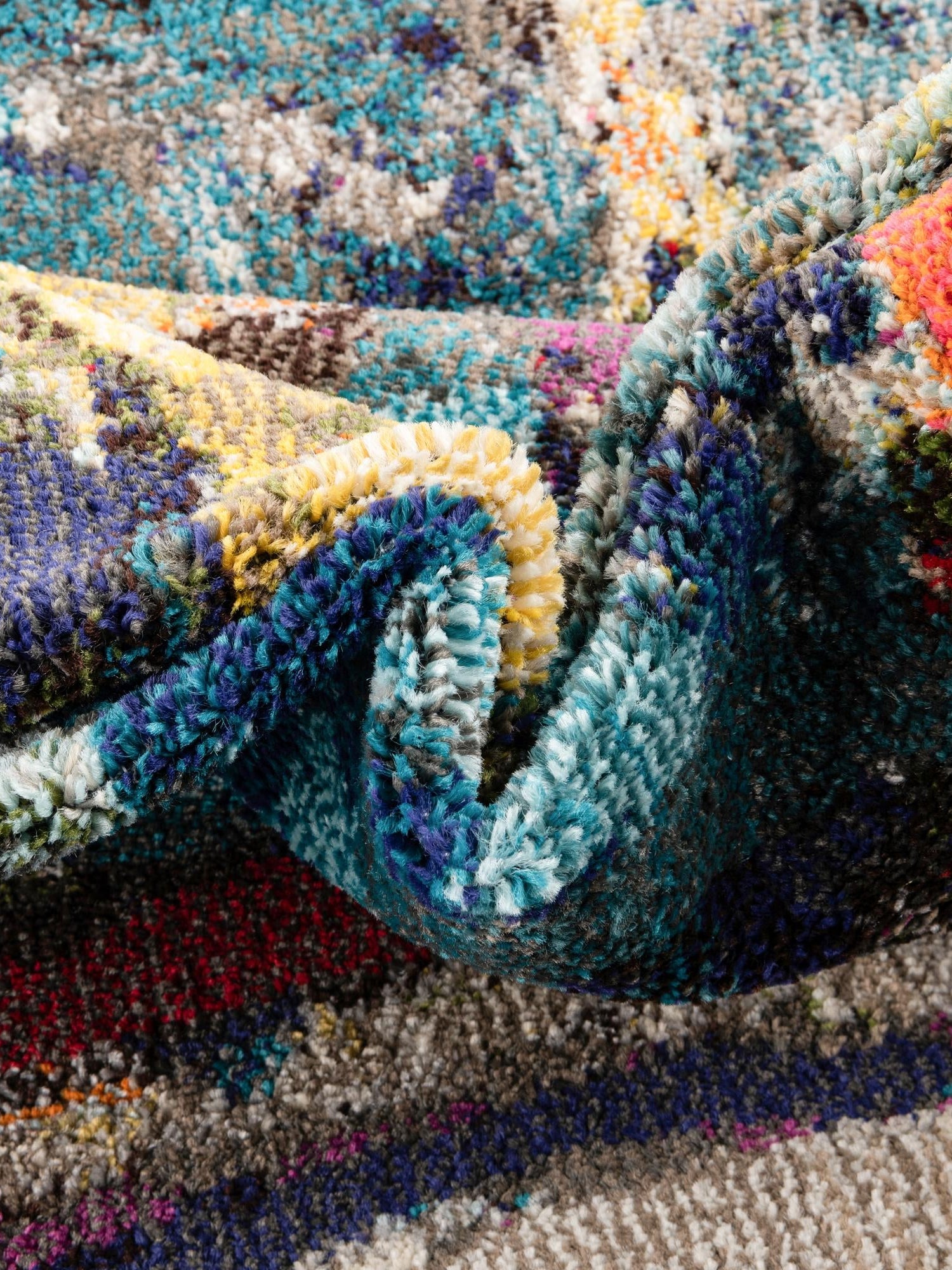 Multicolor 2' x 5' 1 Haerfest Runner Area Rug Abstract Super Colorful Modern Vivid Carpet for Unique Interior Design Room Decorating for Sale at Rug Engine