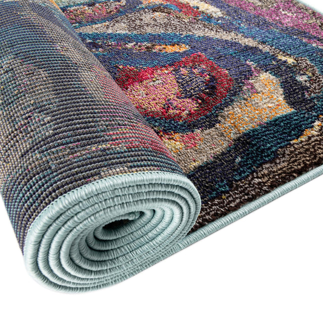 Multicolor 2' x 4' Haerfest Runner Area Rug Abstract Super Colorful Modern Vivid Carpet for Unique Interior Design Room Decorating for Sale at Rug Engine