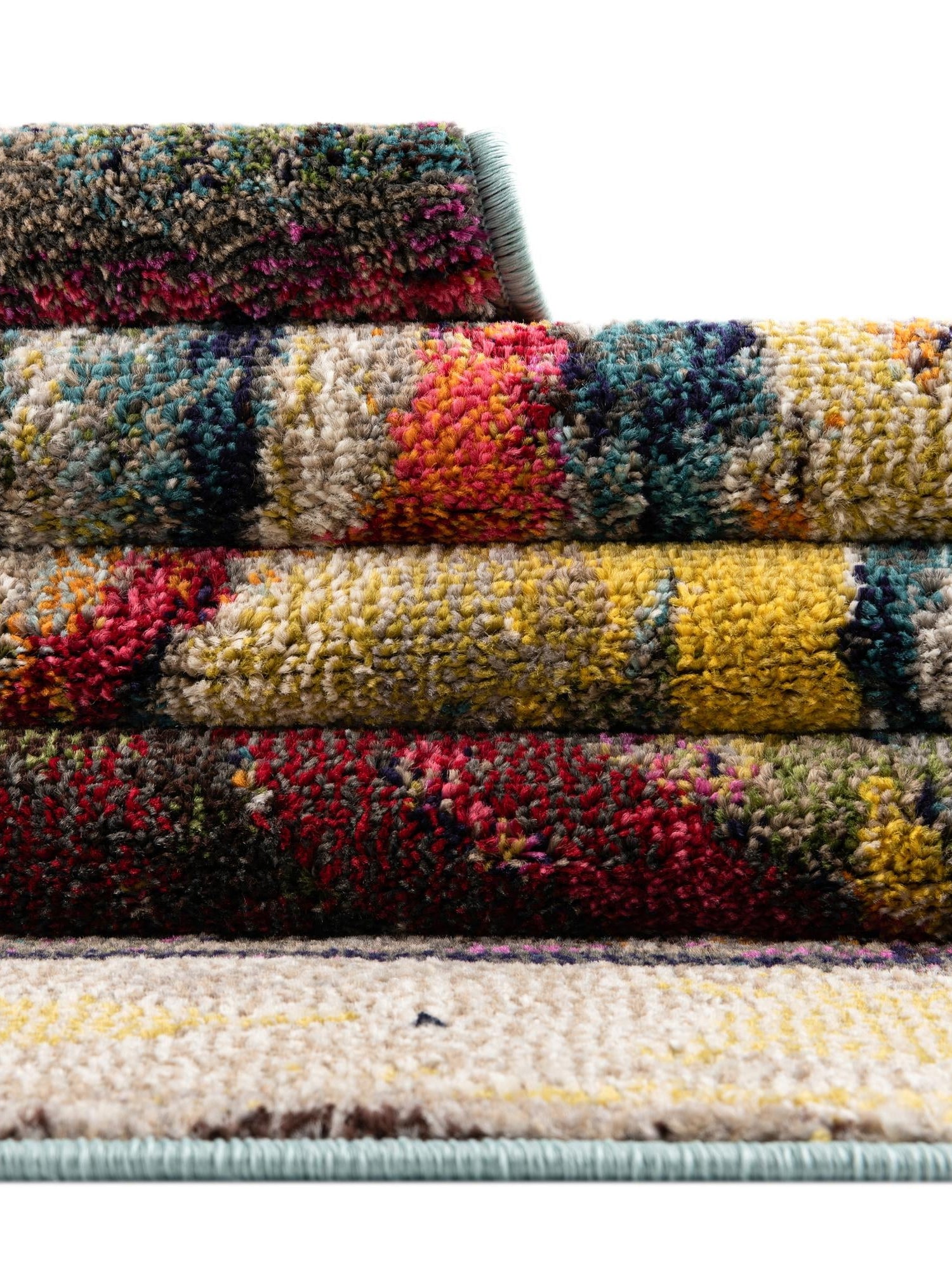 Multicolor 2' x 6' Haerfest Runner Area Rug Abstract Super Colorful Modern Vivid Carpet for Unique Interior Design Room Decorating for Sale at Rug Engine