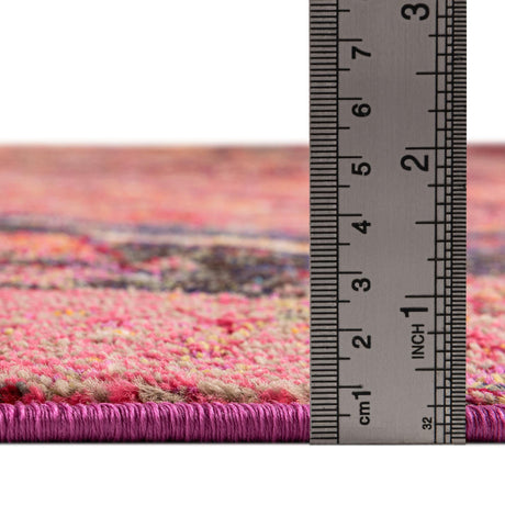 Multicolor 2' x 4' Haerfest Runner Area Rug Abstract Super Colorful Modern Vivid Carpet for Unique Interior Design Room Decorating for Sale at Rug Engine
