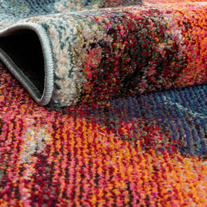 Multicolor 9' x 12' Haerfest Rectangle Area Rug Abstract Super Colorful Modern Vivid Carpet for Unique Interior Design Room Decorating for Sale at Rug Engine