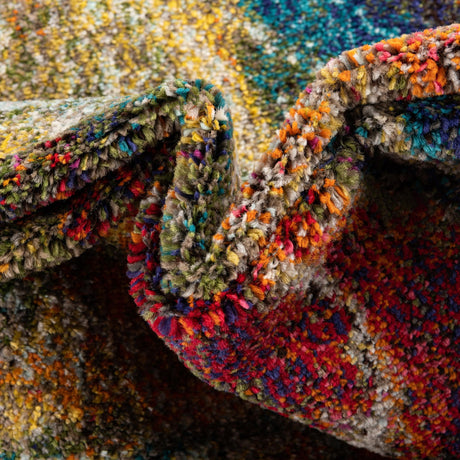Multicolor 2' x 3' Haerfest Rectangle Area Rug Abstract Super Colorful Modern Vivid Carpet for Unique Interior Design Room Decorating for Sale at Rug Engine