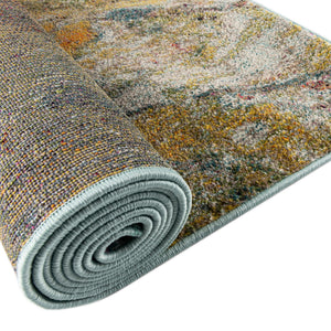Multicolor 2' x 6' Haerfest Runner Area Rug Abstract Super Colorful Modern Vivid Carpet for Unique Interior Design Room Decorating for Sale at Rug Engine