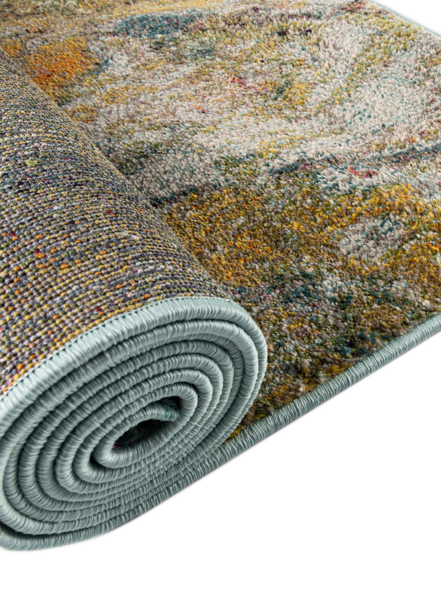 Multicolor 2' x 8' Haerfest Runner Area Rug Abstract Super Colorful Modern Vivid Carpet for Unique Interior Design Room Decorating for Sale at Rug Engine
