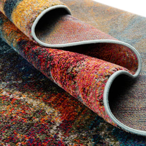 Multicolor 2' x 8' Haerfest Runner Area Rug Abstract Super Colorful Modern Vivid Carpet for Unique Interior Design Room Decorating for Sale at Rug Engine