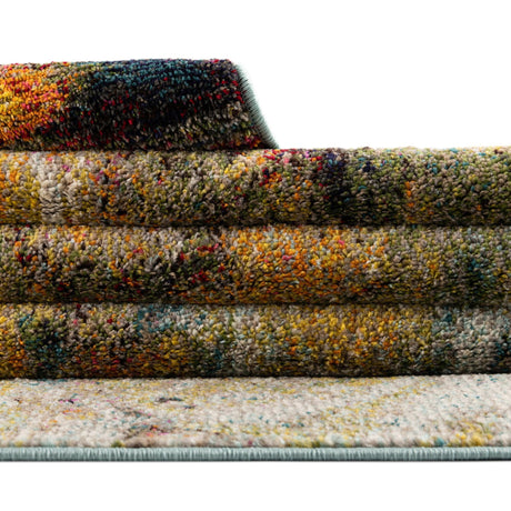 Multicolor 2' x 6' Haerfest Runner Area Rug Abstract Super Colorful Modern Vivid Carpet for Unique Interior Design Room Decorating for Sale at Rug Engine