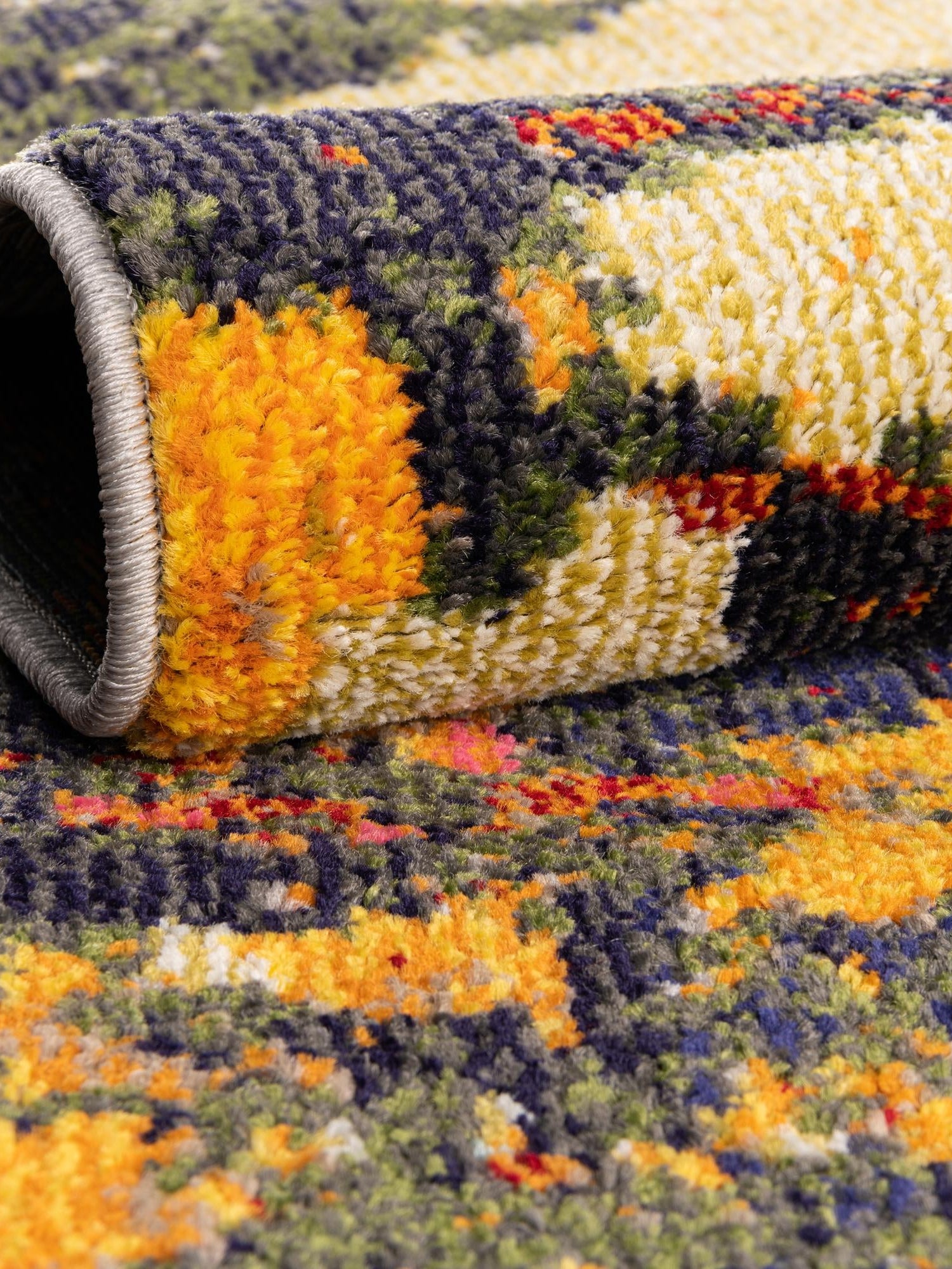 Brown 4' x 6' Haerfest Rectangle Area Rug Abstract Super Colorful Modern Vivid Carpet for Unique Interior Design Room Decorating for Sale at Rug Engine