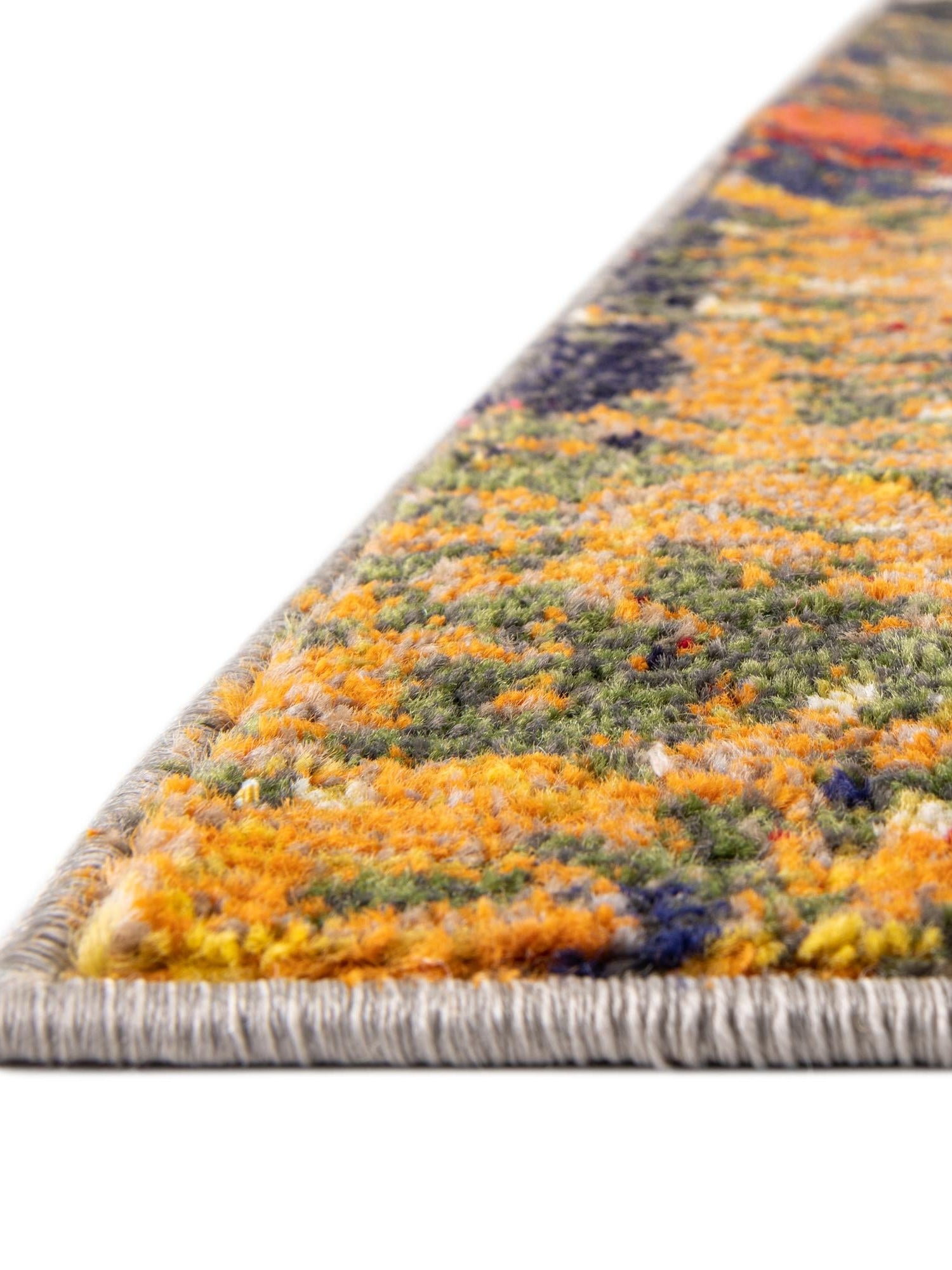 Brown 2' x 8' Haerfest Runner Area Rug Abstract Super Colorful Modern Vivid Carpet for Unique Interior Design Room Decorating for Sale at Rug Engine