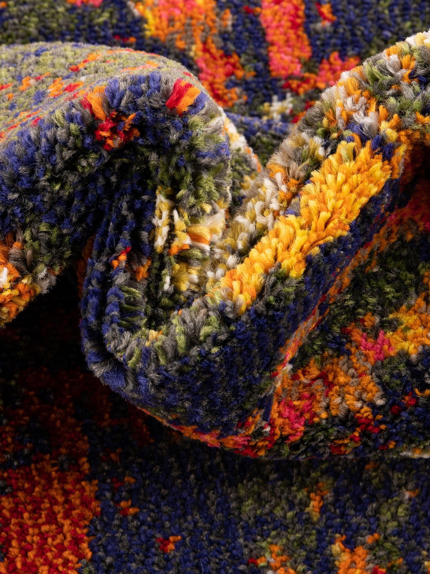 Brown 2' x 8' Haerfest Runner Area Rug Abstract Super Colorful Modern Vivid Carpet for Unique Interior Design Room Decorating for Sale at Rug Engine