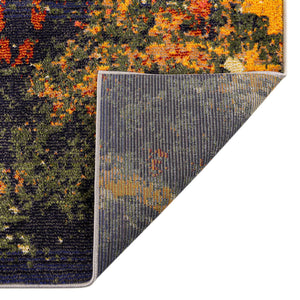 Brown 2' x 4' Haerfest Runner Area Rug Abstract Super Colorful Modern Vivid Carpet for Unique Interior Design Room Decorating for Sale at Rug Engine
