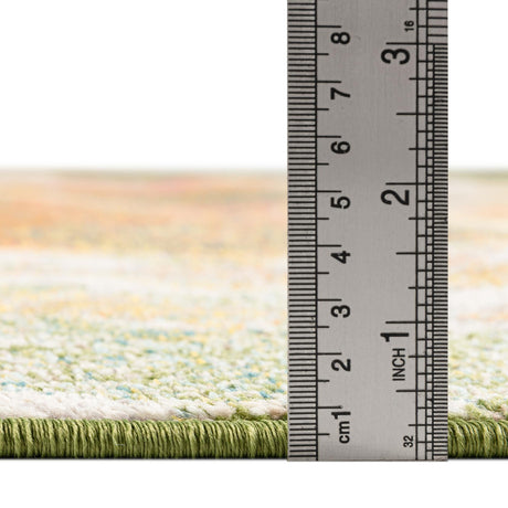 Green 7' 10 x 11' Haerfest Rectangle Area Rug Abstract Super Colorful Modern Vivid Carpet for Unique Interior Design Room Decorating for Sale at Rug Engine