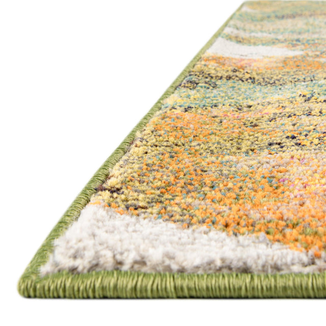 Green 5' 3 x 8' Haerfest Rectangle Area Rug Abstract Super Colorful Modern Vivid Carpet for Unique Interior Design Room Decorating for Sale at Rug Engine