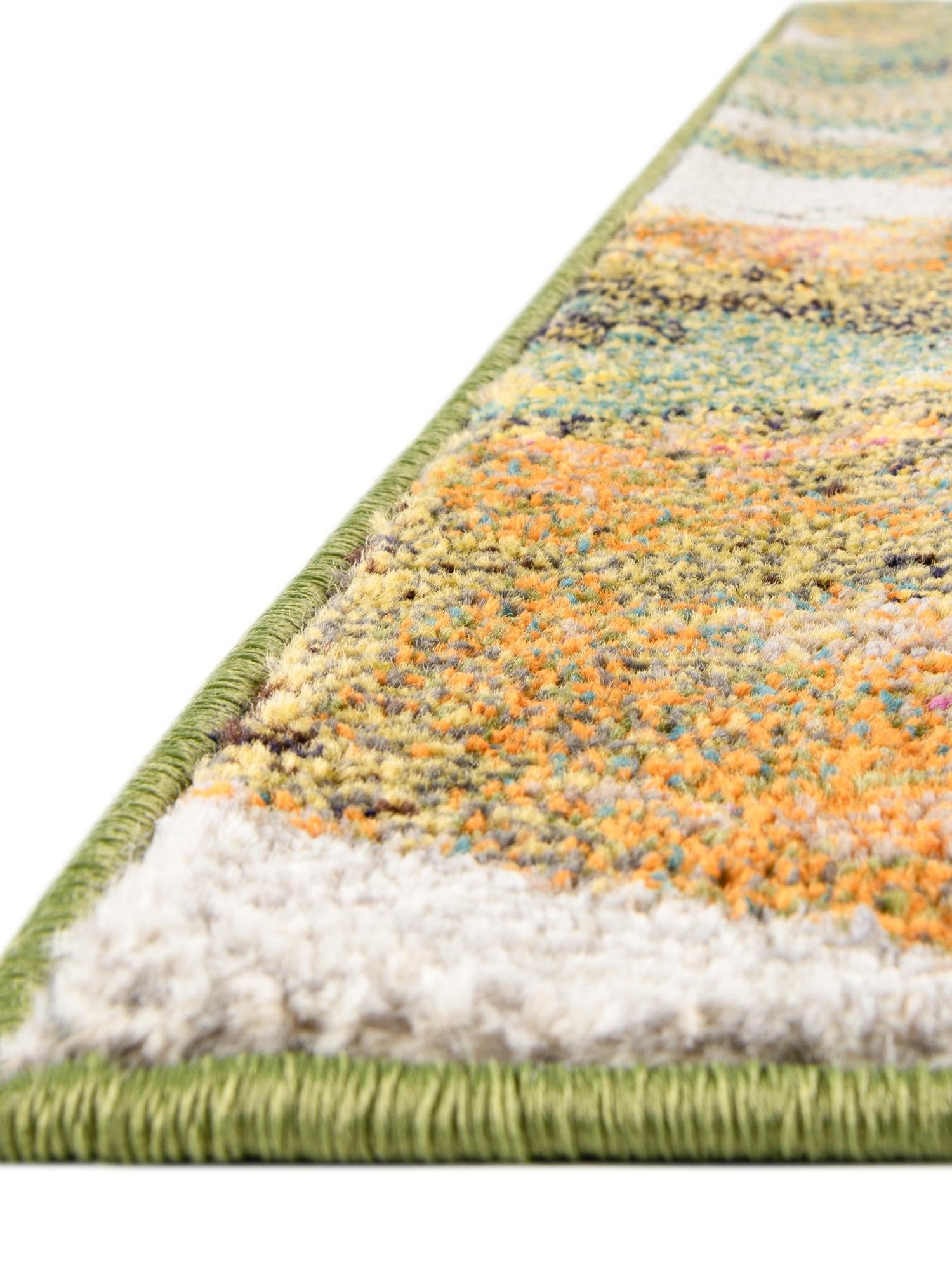 Green 9' x 12' Haerfest Rectangle Area Rug Abstract Super Colorful Modern Vivid Carpet for Unique Interior Design Room Decorating for Sale at Rug Engine