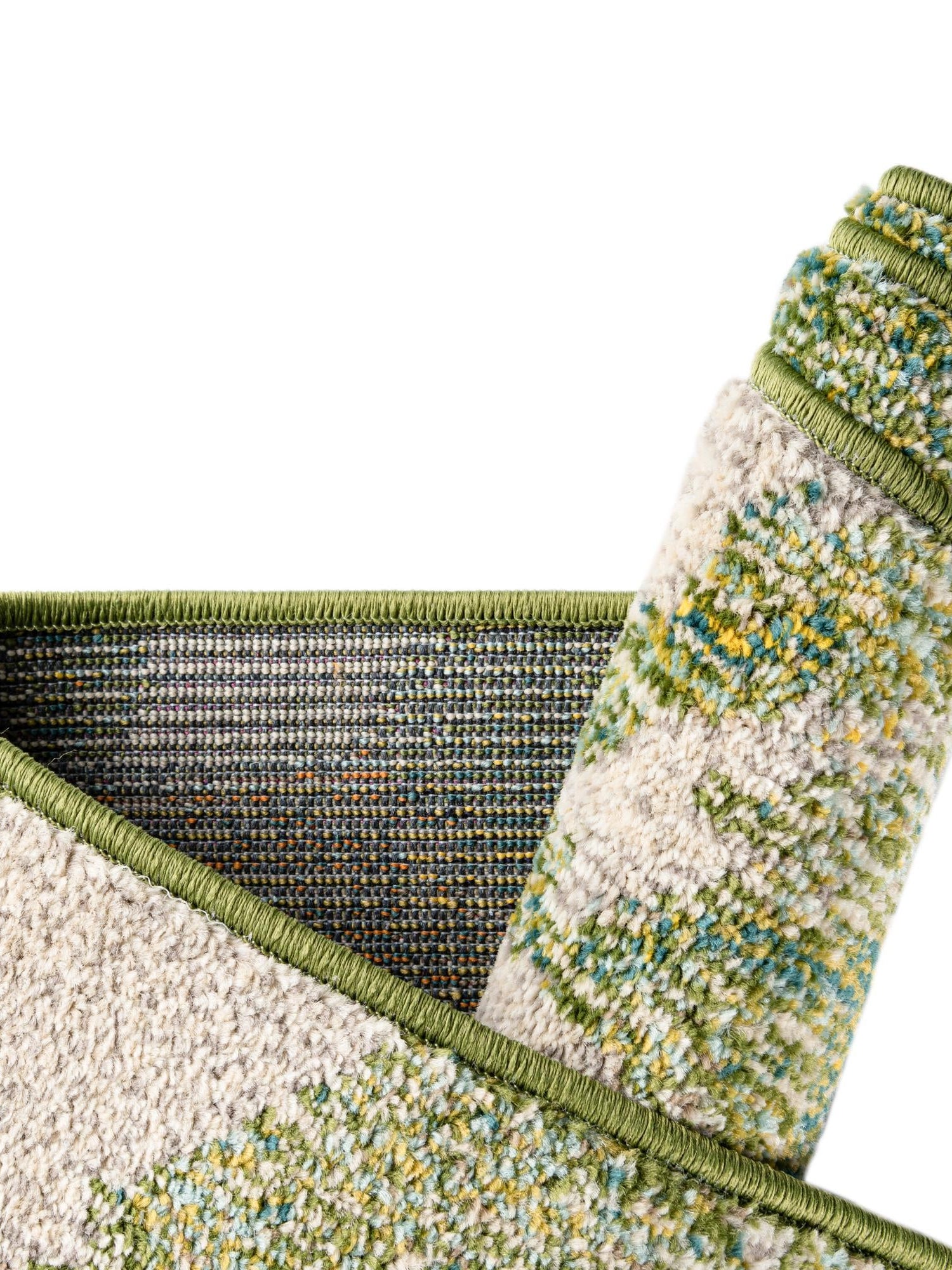 Green 7' 10 x 10' Haerfest Rectangle Area Rug Abstract Super Colorful Modern Vivid Carpet for Unique Interior Design Room Decorating for Sale at Rug Engine