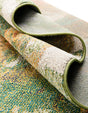Green 5' 3 x 5' 3 Haerfest Round Area Rug Abstract Super Colorful Modern Vivid Carpet for Unique Interior Design Room Decorating for Sale at Rug Engine