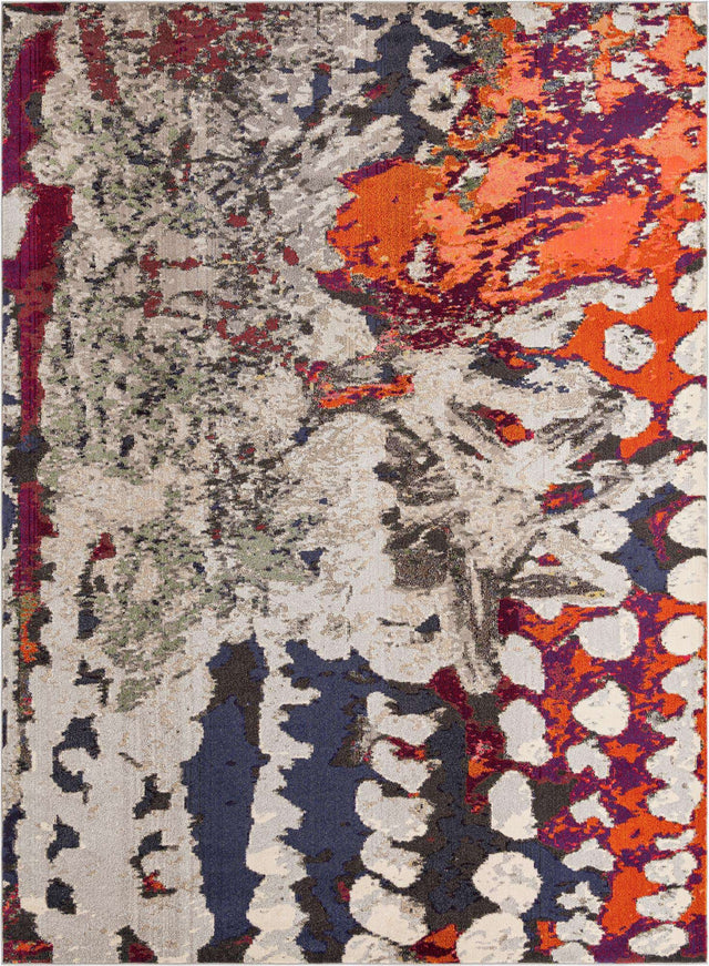 Multicolor 9' x 12' Haerfest Rectangle Area Rug Abstract Super Colorful Modern Vivid Carpet for Unique Interior Design Room Decorating for Sale at Rug Engine
