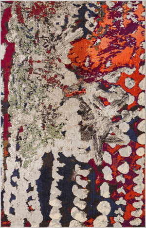 Multicolor 5' 3 x 8' Haerfest Rectangle Area Rug Abstract Super Colorful Modern Vivid Carpet for Unique Interior Design Room Decorating for Sale at Rug Engine
