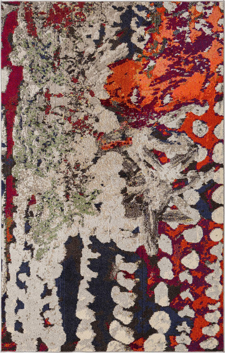 Multicolor 5' 3 x 8' Haerfest Rectangle Area Rug Abstract Super Colorful Modern Vivid Carpet for Unique Interior Design Room Decorating for Sale at Rug Engine