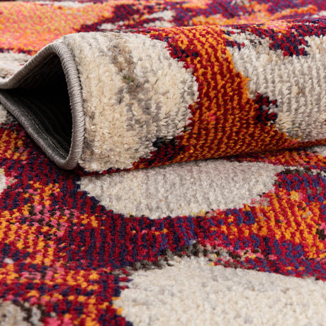 Multicolor 4' x 6' Haerfest Rectangle Area Rug Abstract Super Colorful Modern Vivid Carpet for Unique Interior Design Room Decorating for Sale at Rug Engine