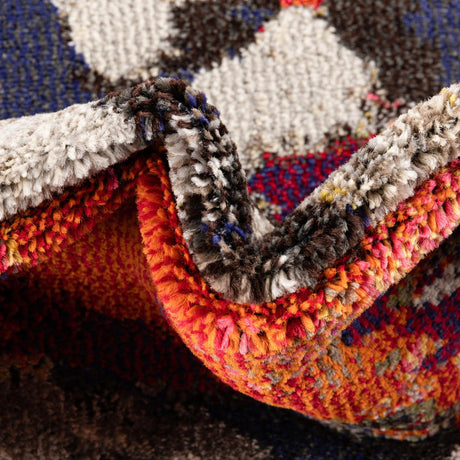 Multicolor 7' 10 x 7' 10 Haerfest Round Area Rug Abstract Super Colorful Modern Vivid Carpet for Unique Interior Design Room Decorating for Sale at Rug Engine