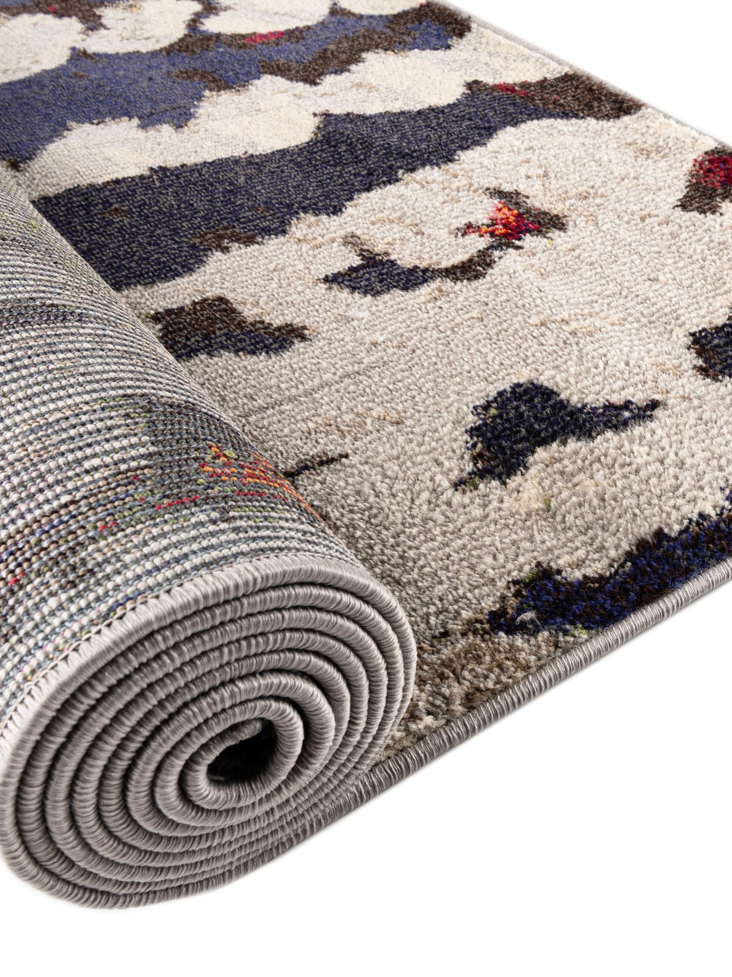 Multicolor 2' x 8' Haerfest Runner Area Rug Abstract Super Colorful Modern Vivid Carpet for Unique Interior Design Room Decorating for Sale at Rug Engine